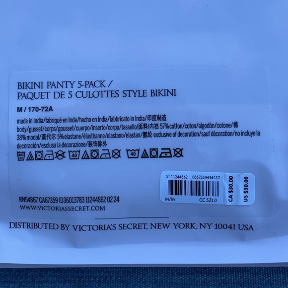 NWT Pack of 5 Bikini Panties - Picture 2 of 5